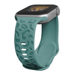 Applicable Watch Strap Watchs8ultra Laser Carving Embossed Leopard Print Butterfly Clasp Silicone