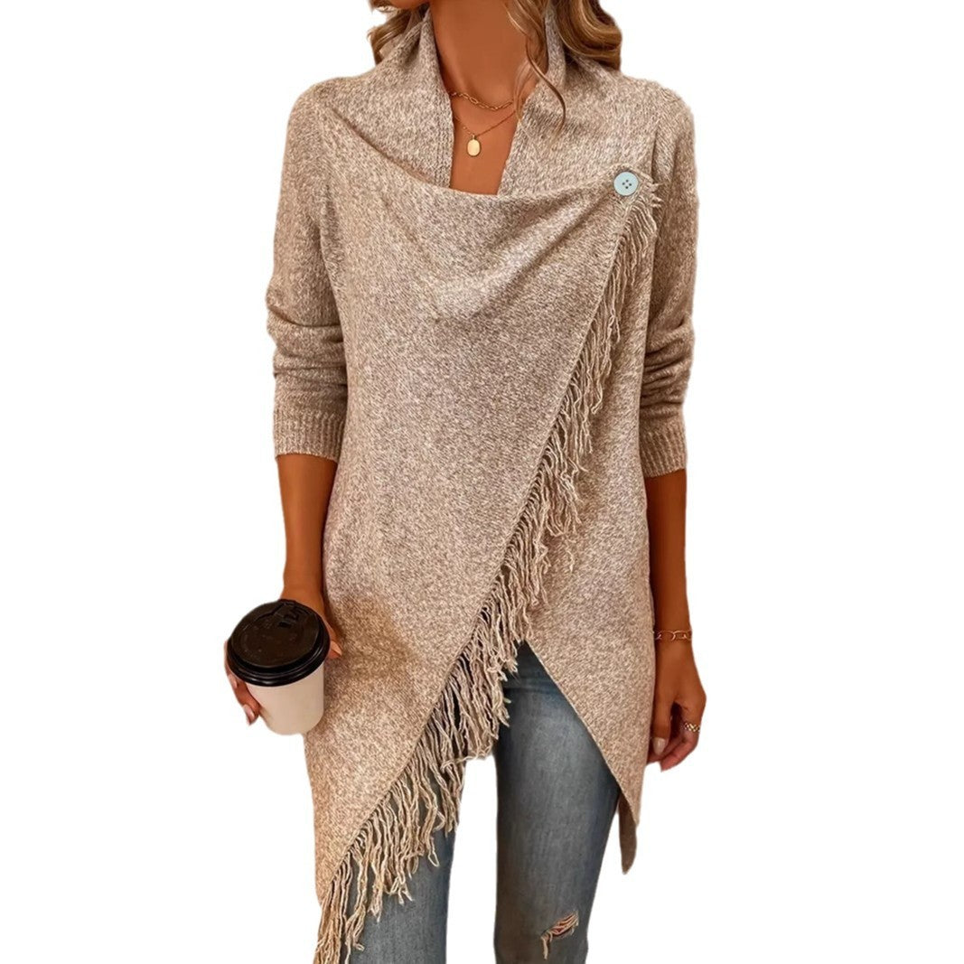 Autumn And Winter Loose Sweater Coat Plus Size