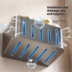 Onion, Ginger And Garlic Storage Box Wall-mounted Suction Cup Storage Rack