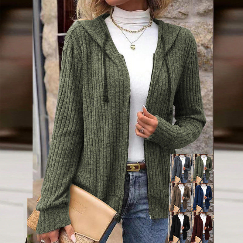 Striped Casual Sweatshirt Loose Sweater