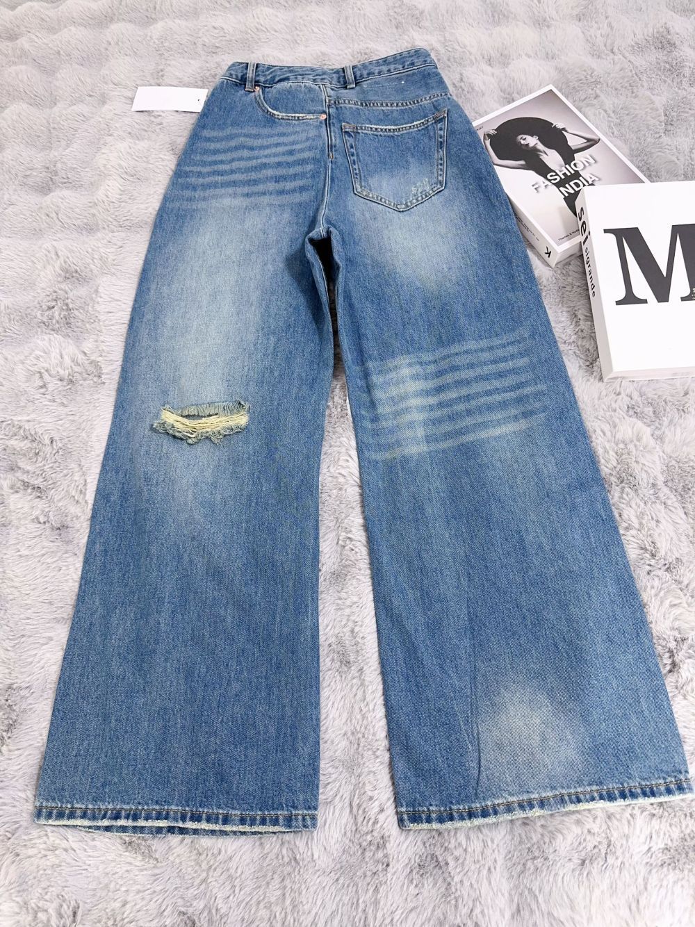 Ripped Fashion Special Women's Clothing Denim Trousers