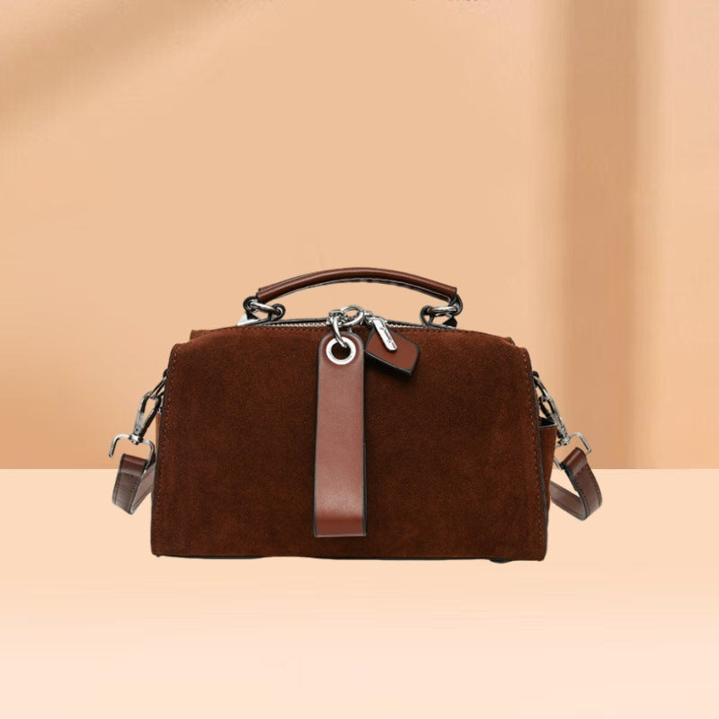 Fashionable High-end Soft Leather Women's Shoulder Messenger Bag