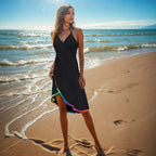 Tassel Suspender Bikini Smock Dress