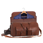 Large Capacity Men's Leather Suit Storage Bag